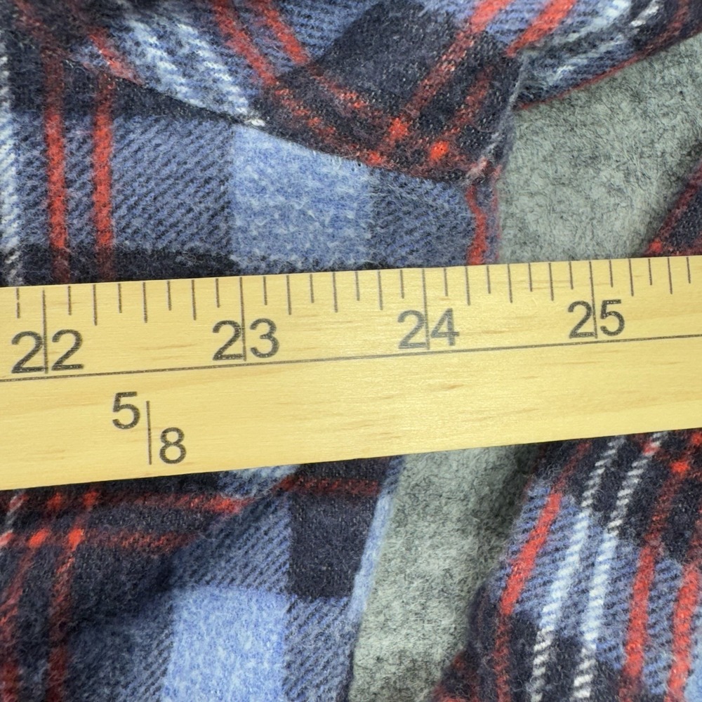 McGregor Bagpiper Flannel Shirt Men's‎ L Red/Blue Plaid Retro Soft Y2K Heritage - Picture 4 of 6